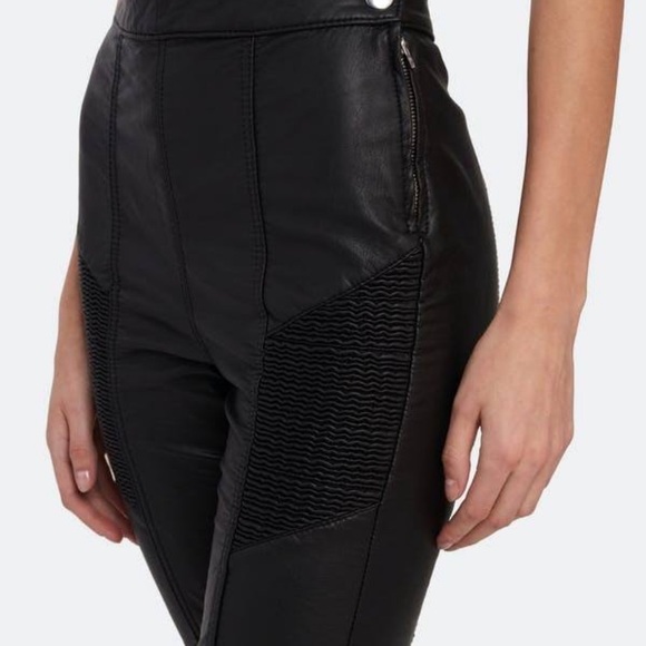 Free People Kalin Moto faux leather pants - Picture 4 of 13